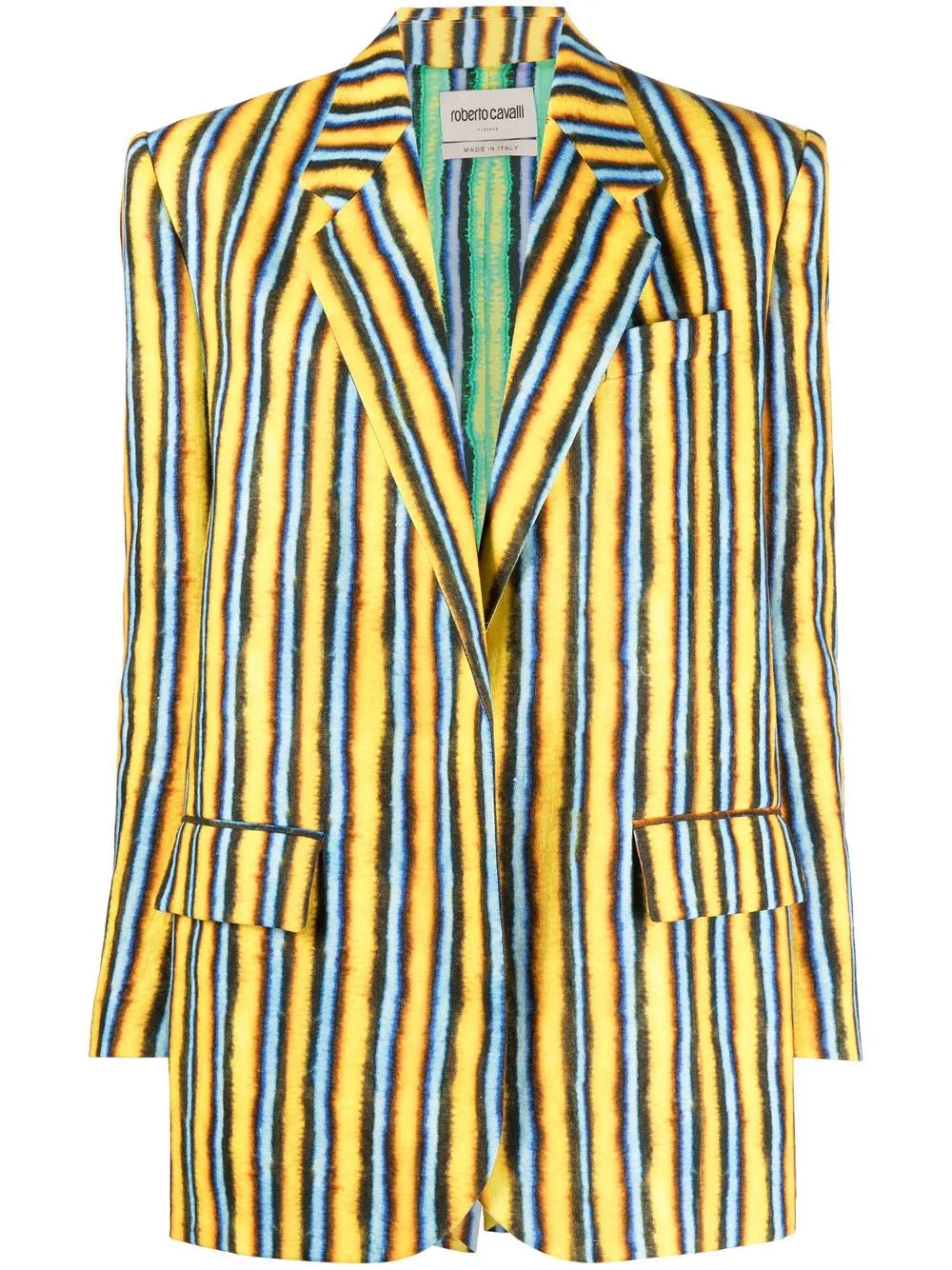 Stripe-Print Blazer