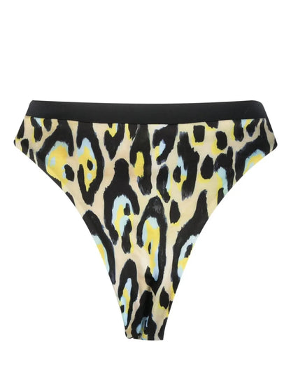 Jaguar-Print Bikini Bottoms