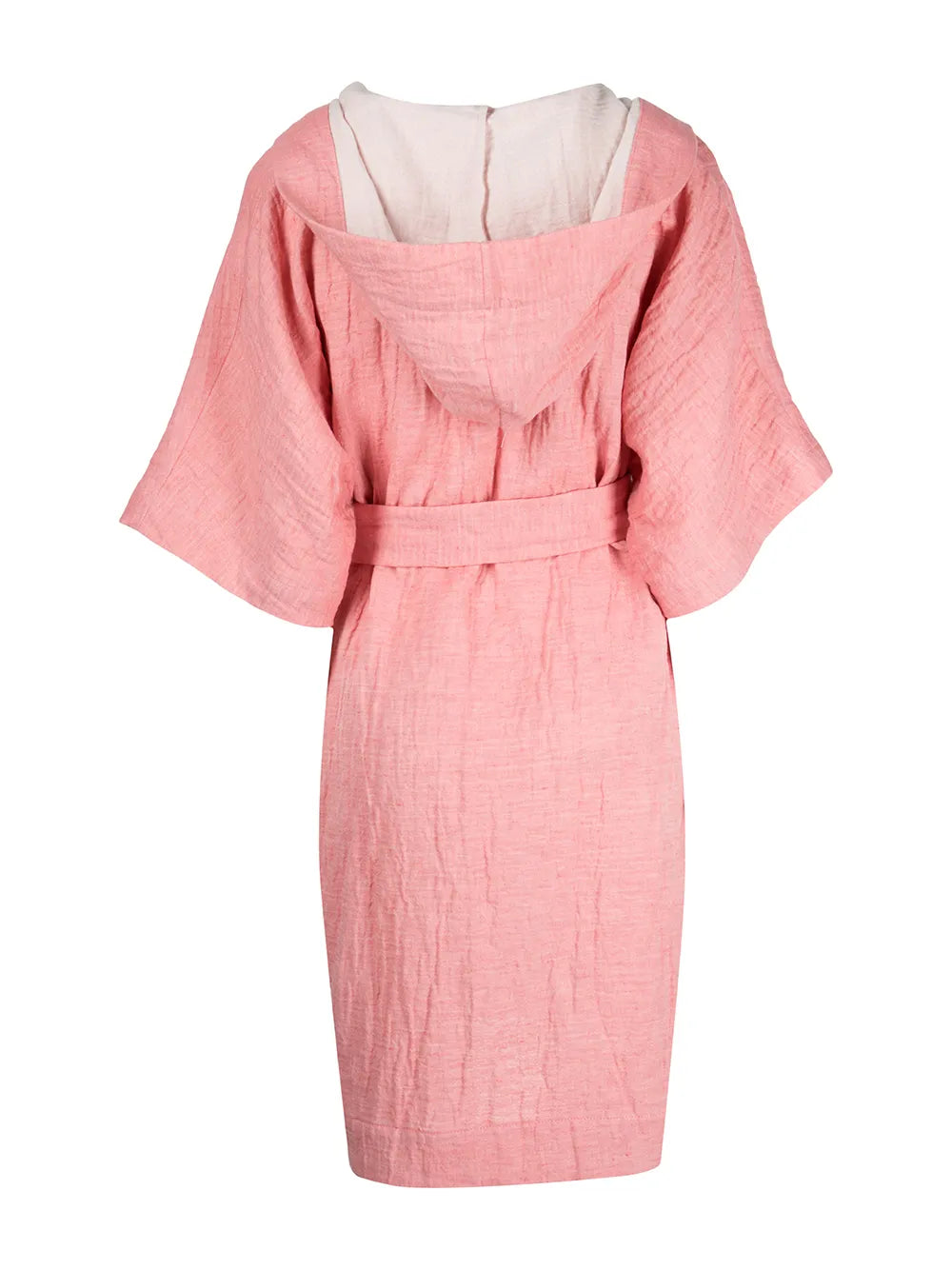 Hooded Cotton-Linen Dressing Gown