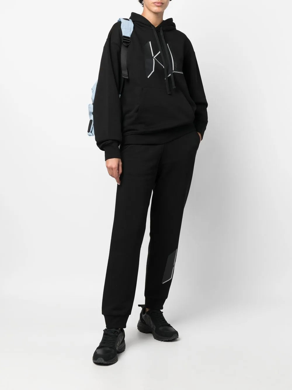 Logo Print Pullover Hoodie