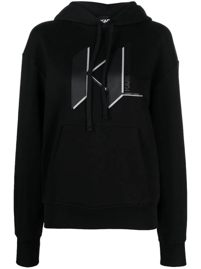 Logo Print Pullover Hoodie
