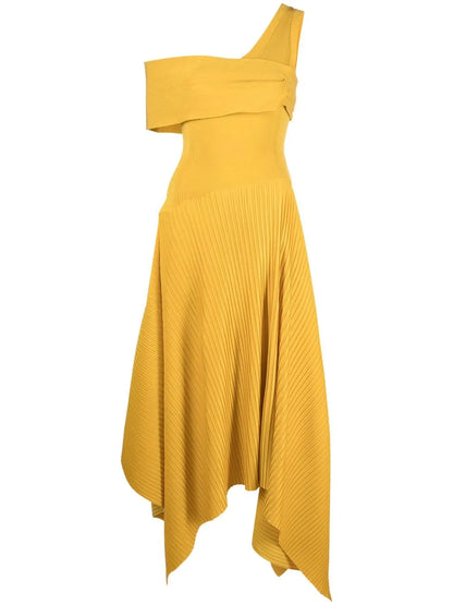 Sundance Asymmetric Maxi Dress