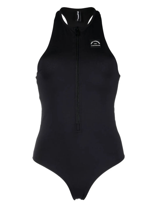 Sporty Logo Swimsuit