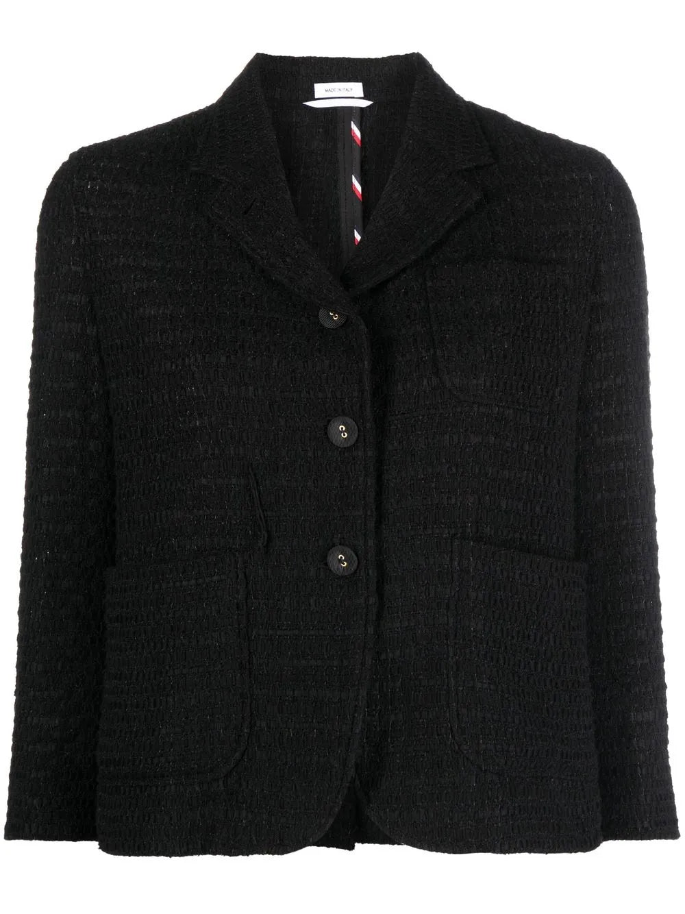 Cropped Sack Sport Tweed Jacket