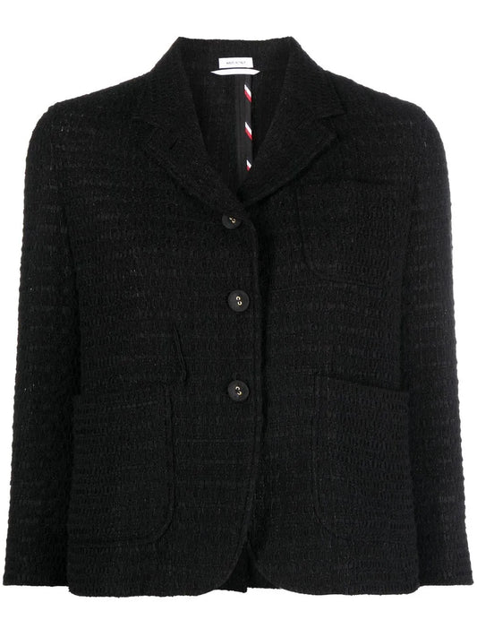 Cropped Sack Sport Tweed Jacket