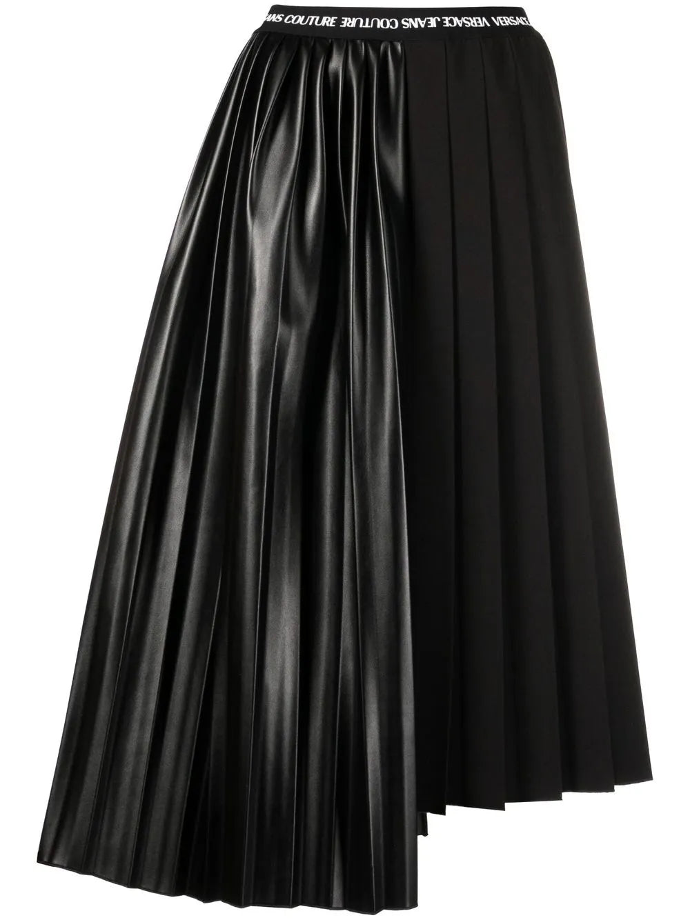 Pleated Asymmetric Skirt
