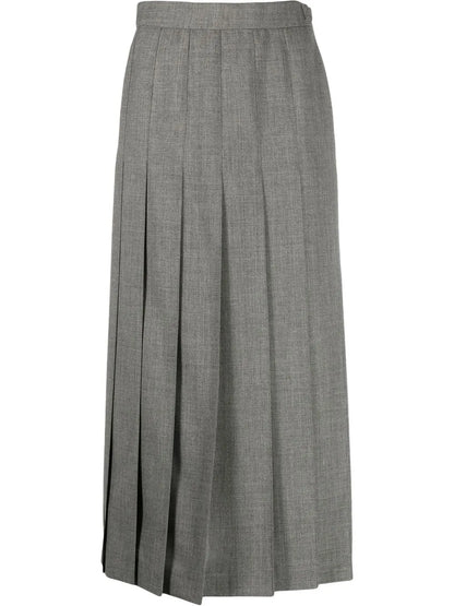 Pleated Midi Skirt