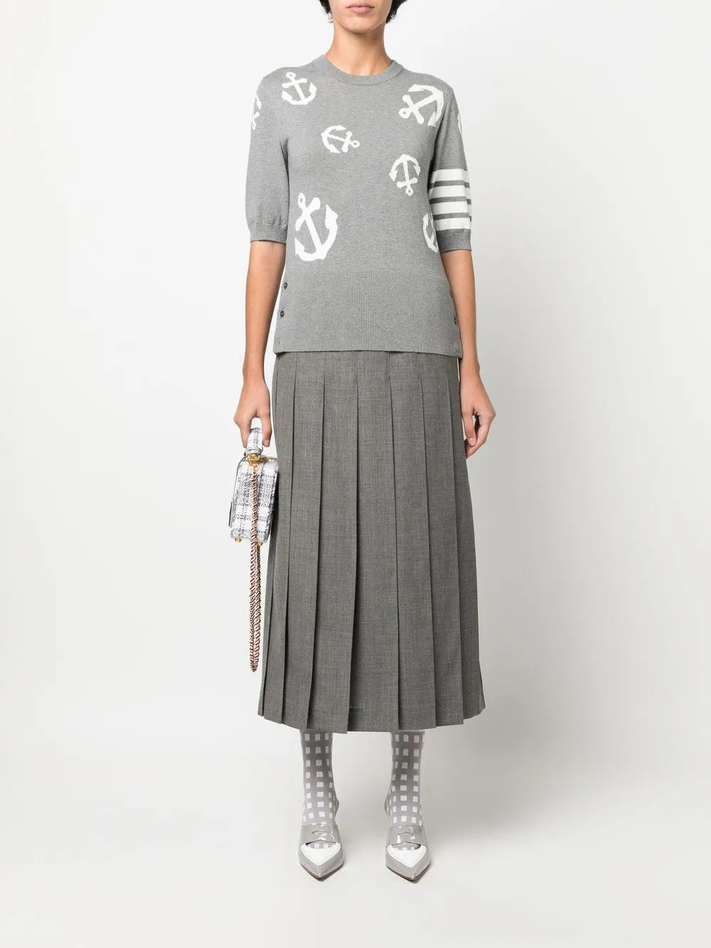 Pleated Midi Skirt