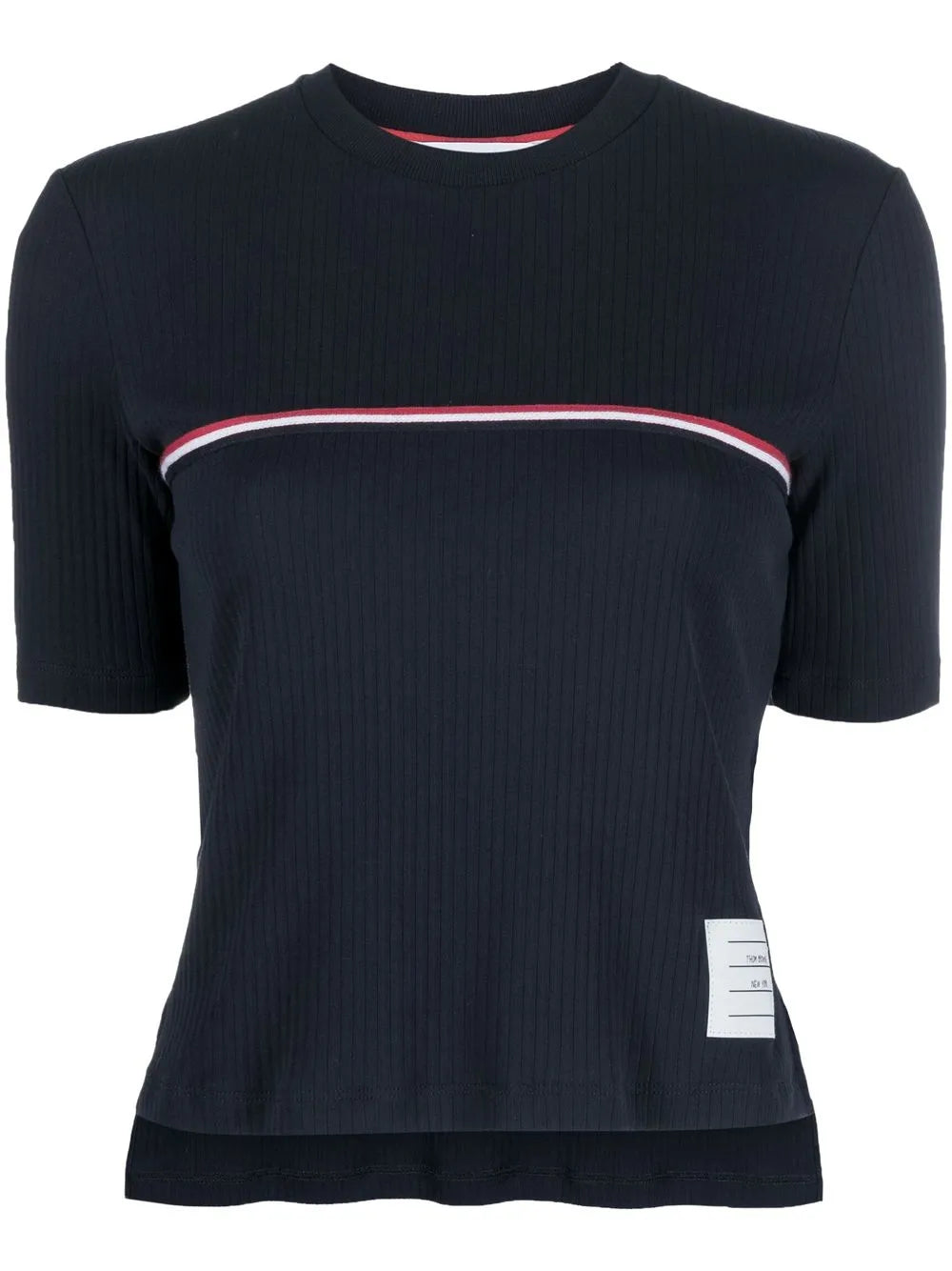 Rwb-Stripe Ribbed Cotton T-Shirt