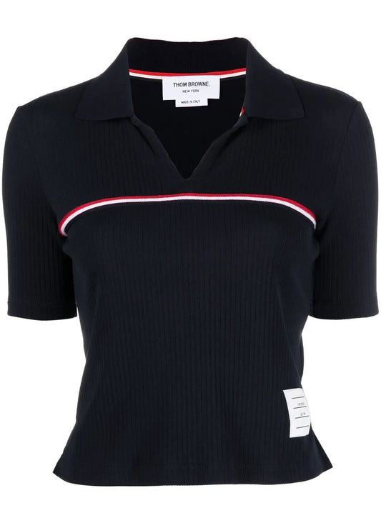 Rwb-Stripe Short-Sleeved Pólo Shirt