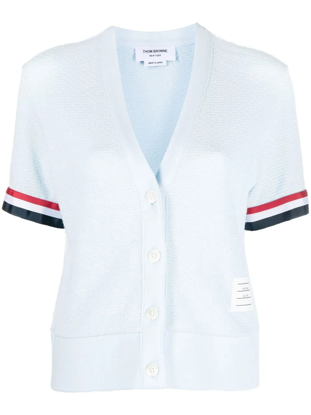 Rwb-Stripe Short-Sleeved Cardigan