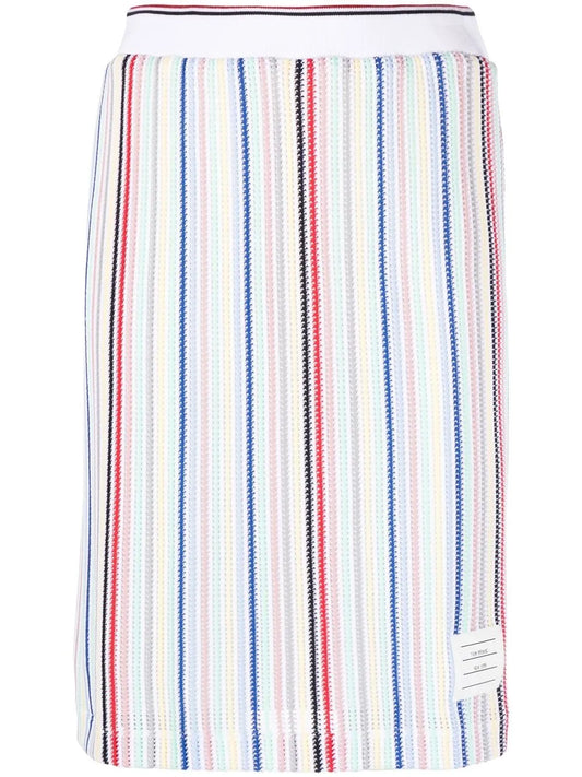 Striped Straight Skirt