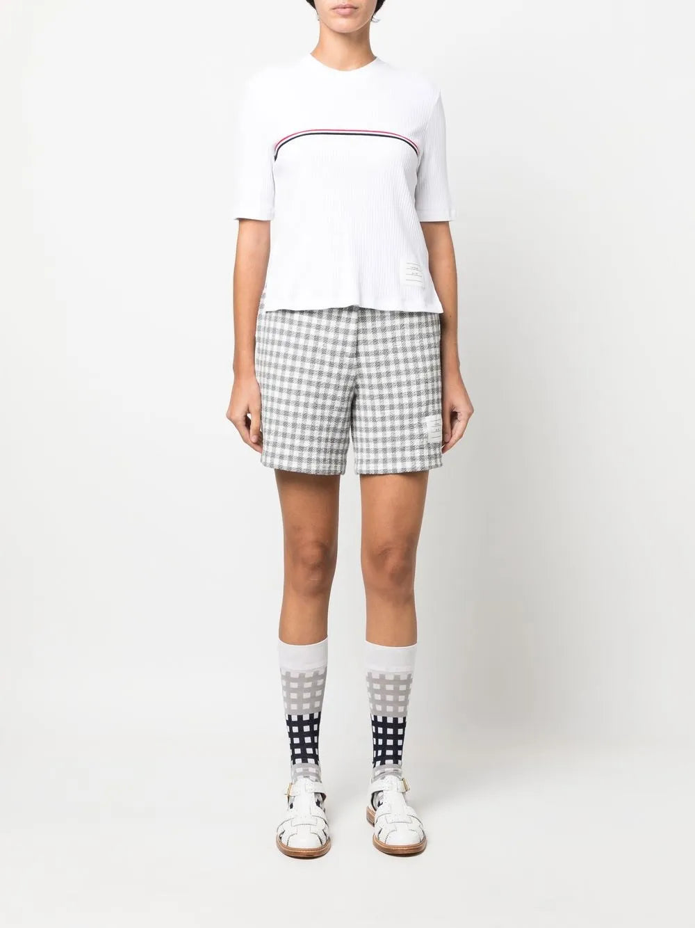 Rwb Stripe Ribbed T-Shirt