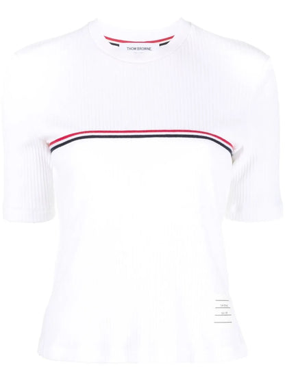 Rwb Stripe Ribbed T-Shirt