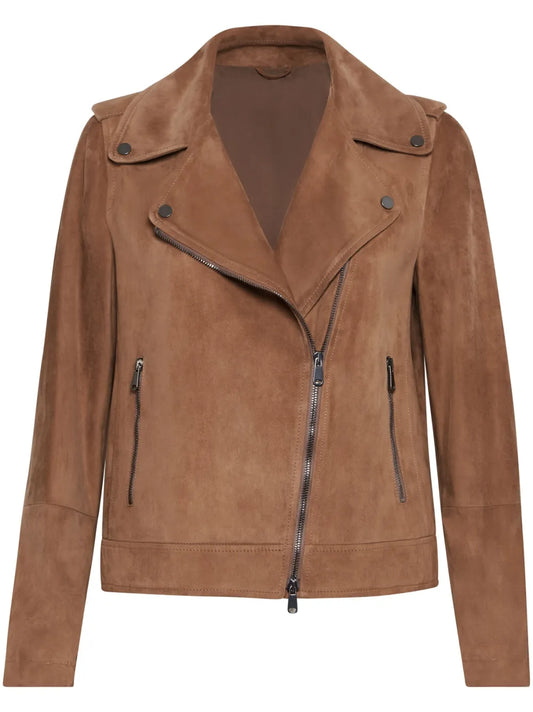 Suede Biker Jacket