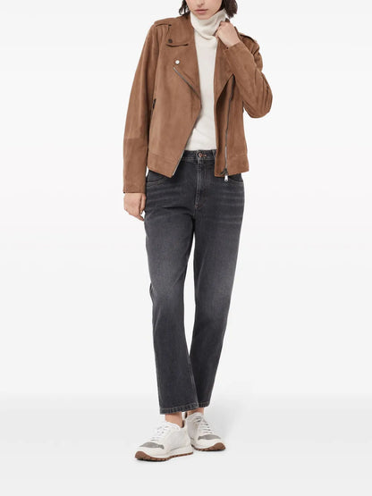 Suede Biker Jacket