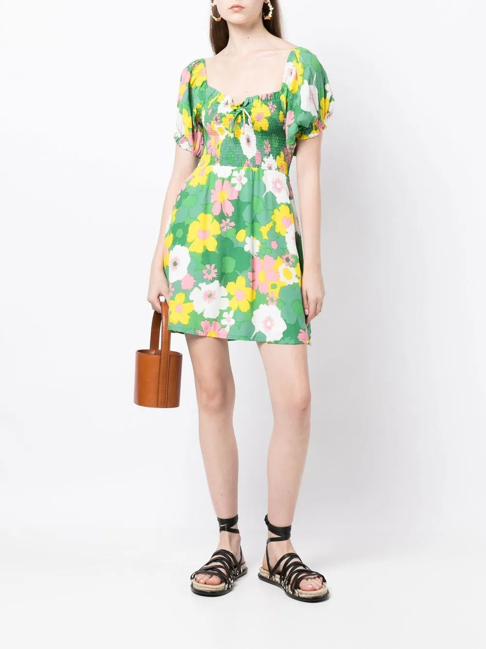 Domenica Floral-Print Mini Dress