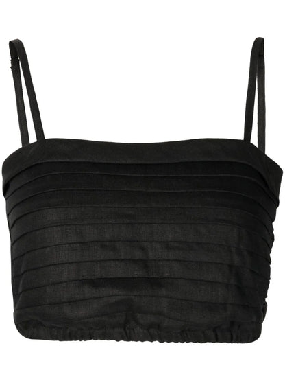 Cropped Carla Spaghetti-Strap Top