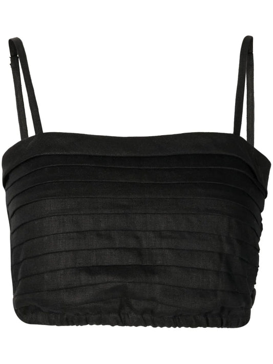 Cropped Carla Spaghetti-Strap Top