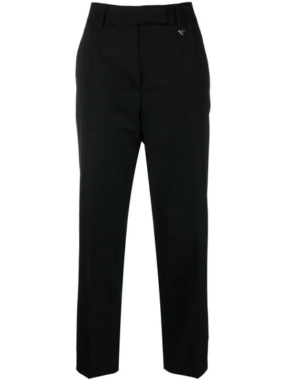 Straight-Leg Cut Trousers