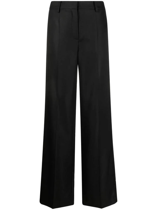 High-Waisted Straight-Leg Trousers