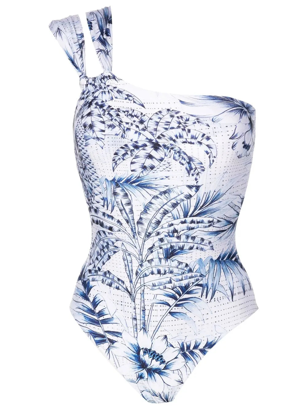Palm-Tree Print Swimsuit