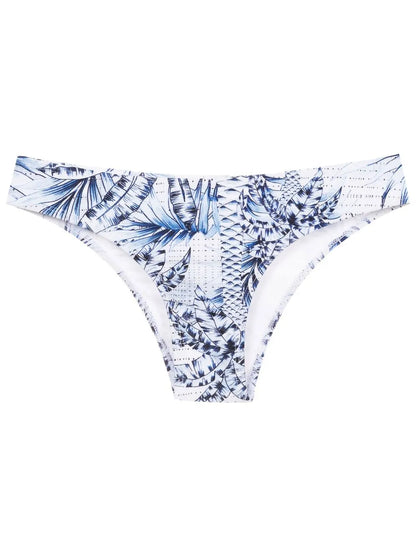 Palm-Tree Print Bikini Bottoms
