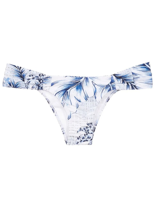 Graphic-Print Bikini Bottoms