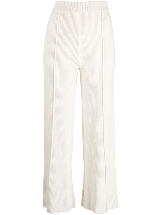 Straight-Leg Merino-Cashmere Trousers
