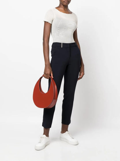 Slim-Fit Cropped Trousers