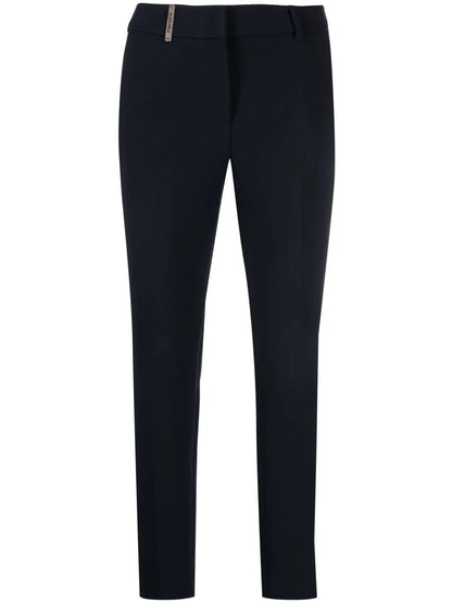 Slim-Fit Cropped Trousers