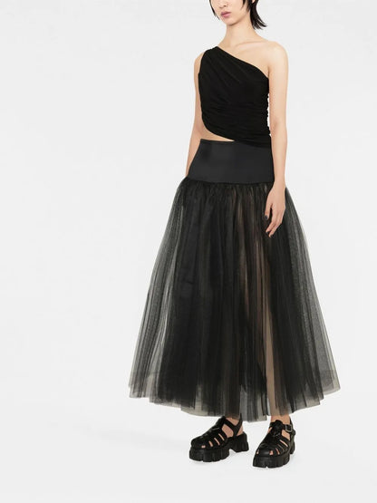 Diana Ruched One-Shoulder Top