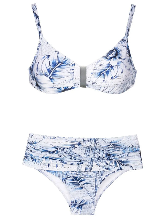 Palm-Tree Print Bikini