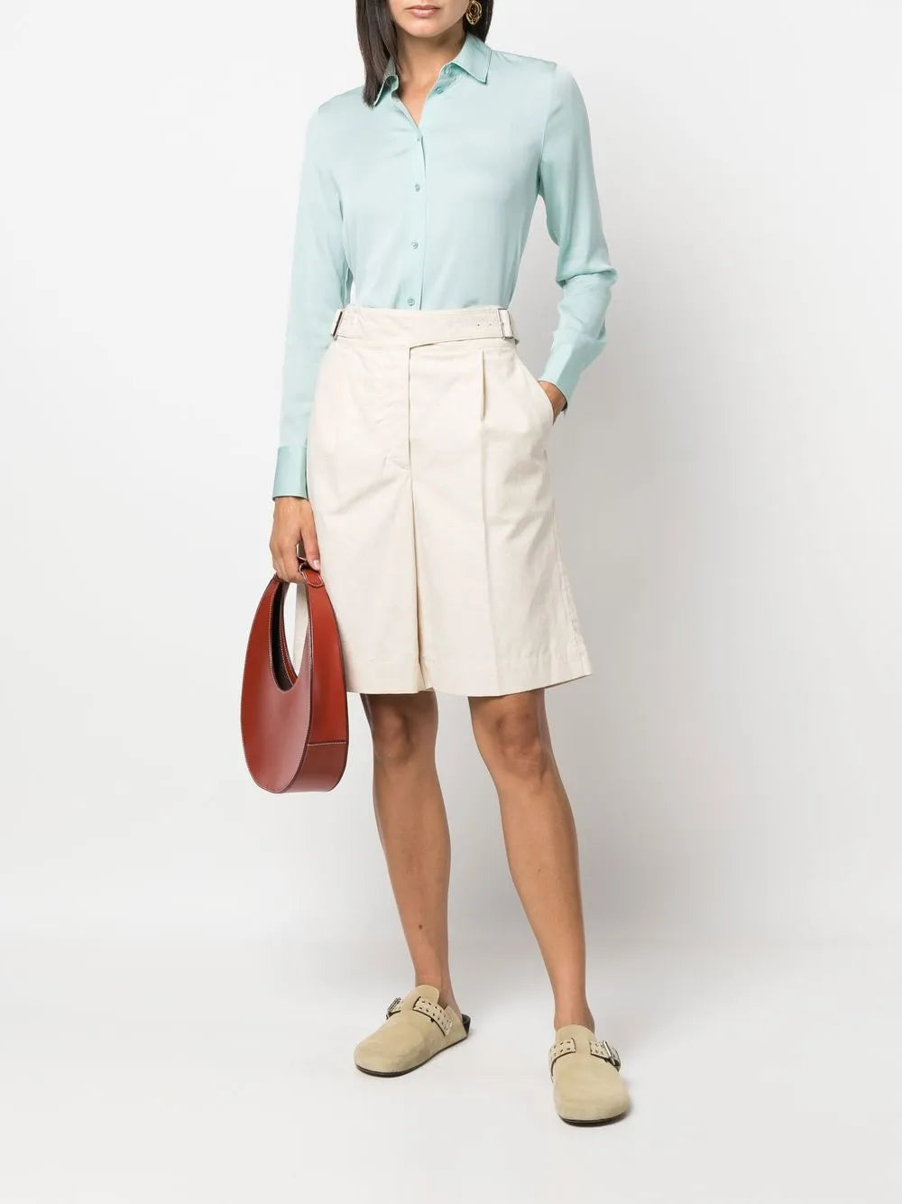 Stretch-Silk Buttoned Shirt