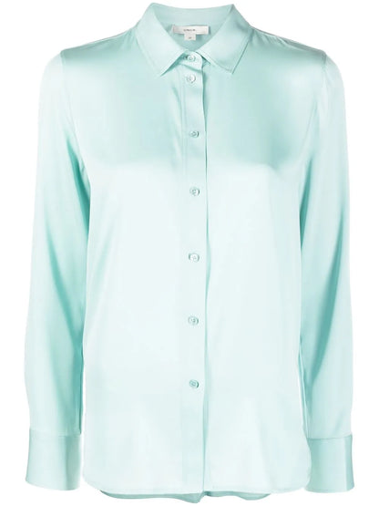 Stretch-Silk Buttoned Shirt