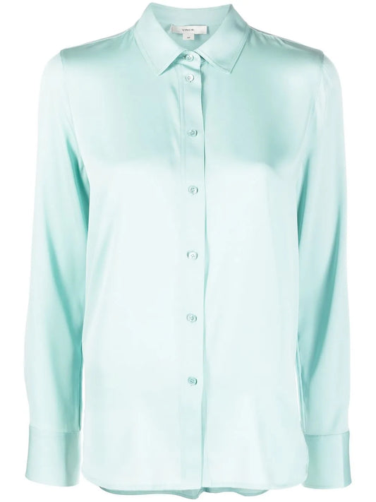 Stretch-Silk Buttoned Shirt