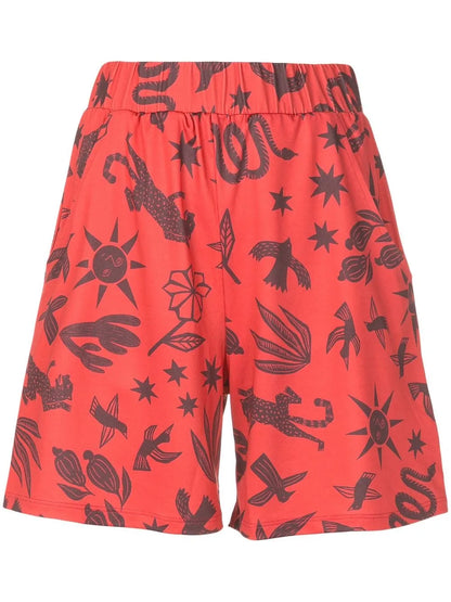 Lara Estampado Graphic-Print Shorts
