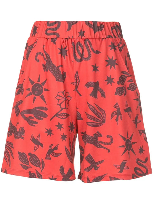 Lara Estampado Graphic-Print Shorts