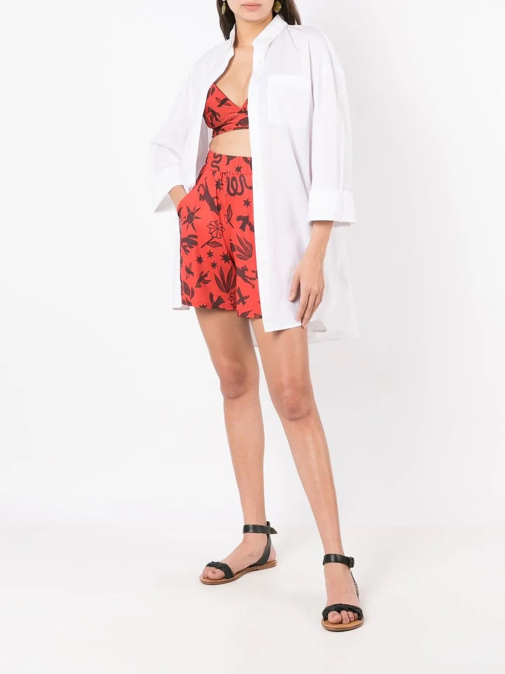 Lara Estampado Graphic-Print Shorts