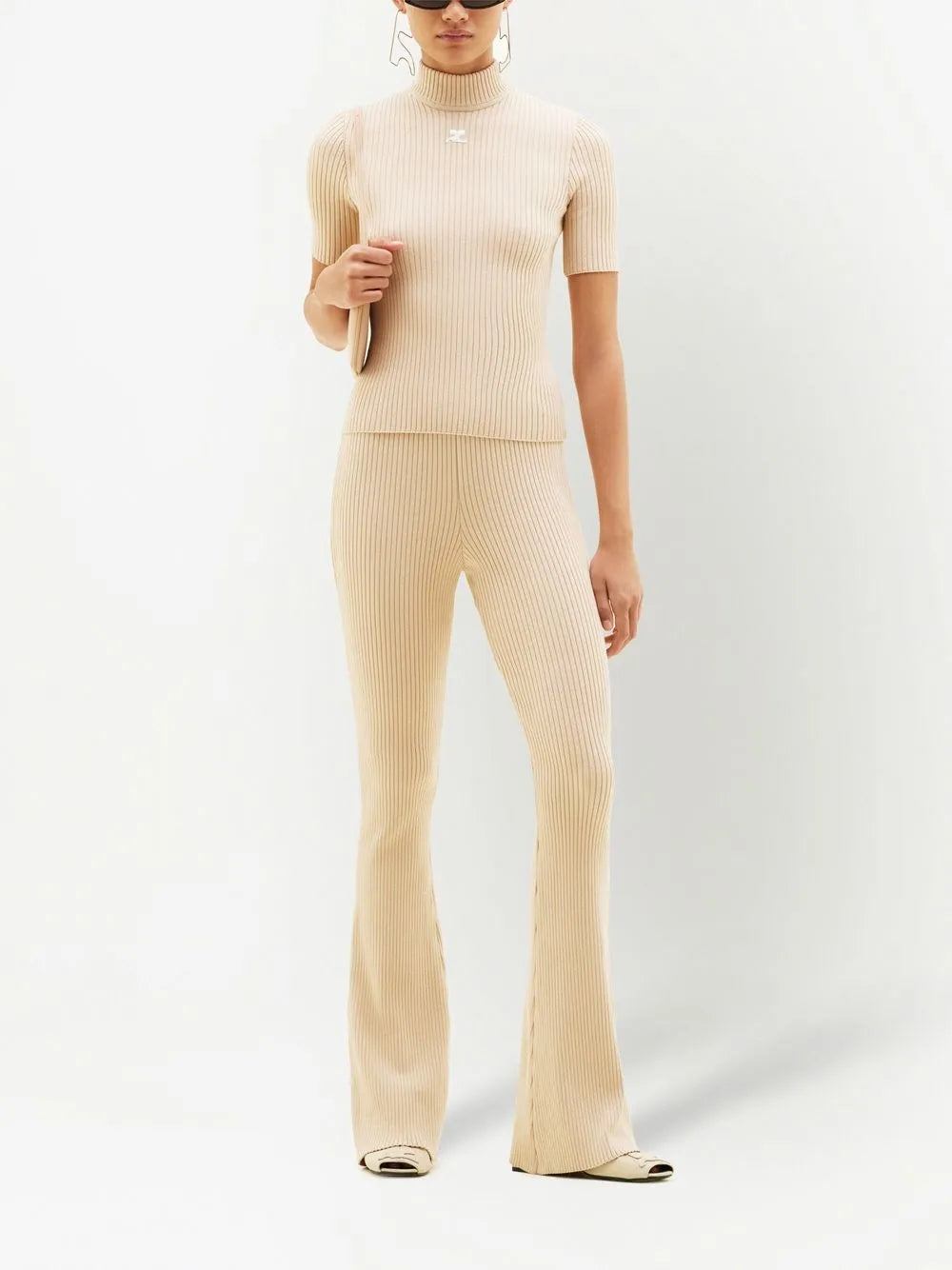 Reediton Ribbed Flared Trousers