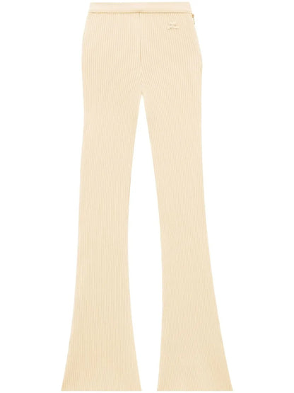 Reediton Ribbed Flared Trousers