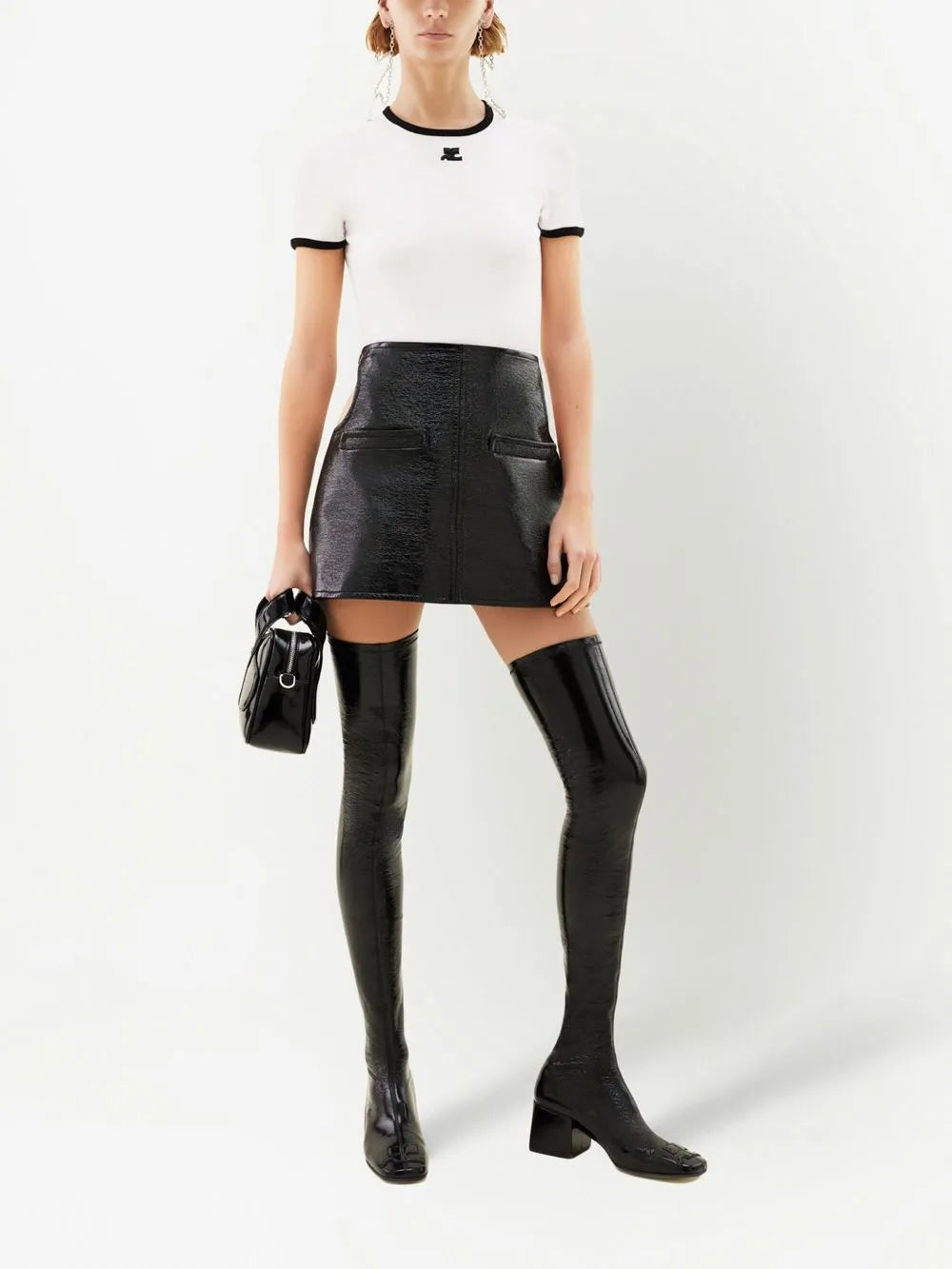 Contrast-Trim Cotton T-Shirt