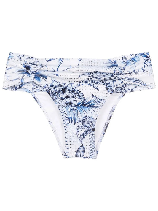 Palm-Tree Print Bikini Bottoms