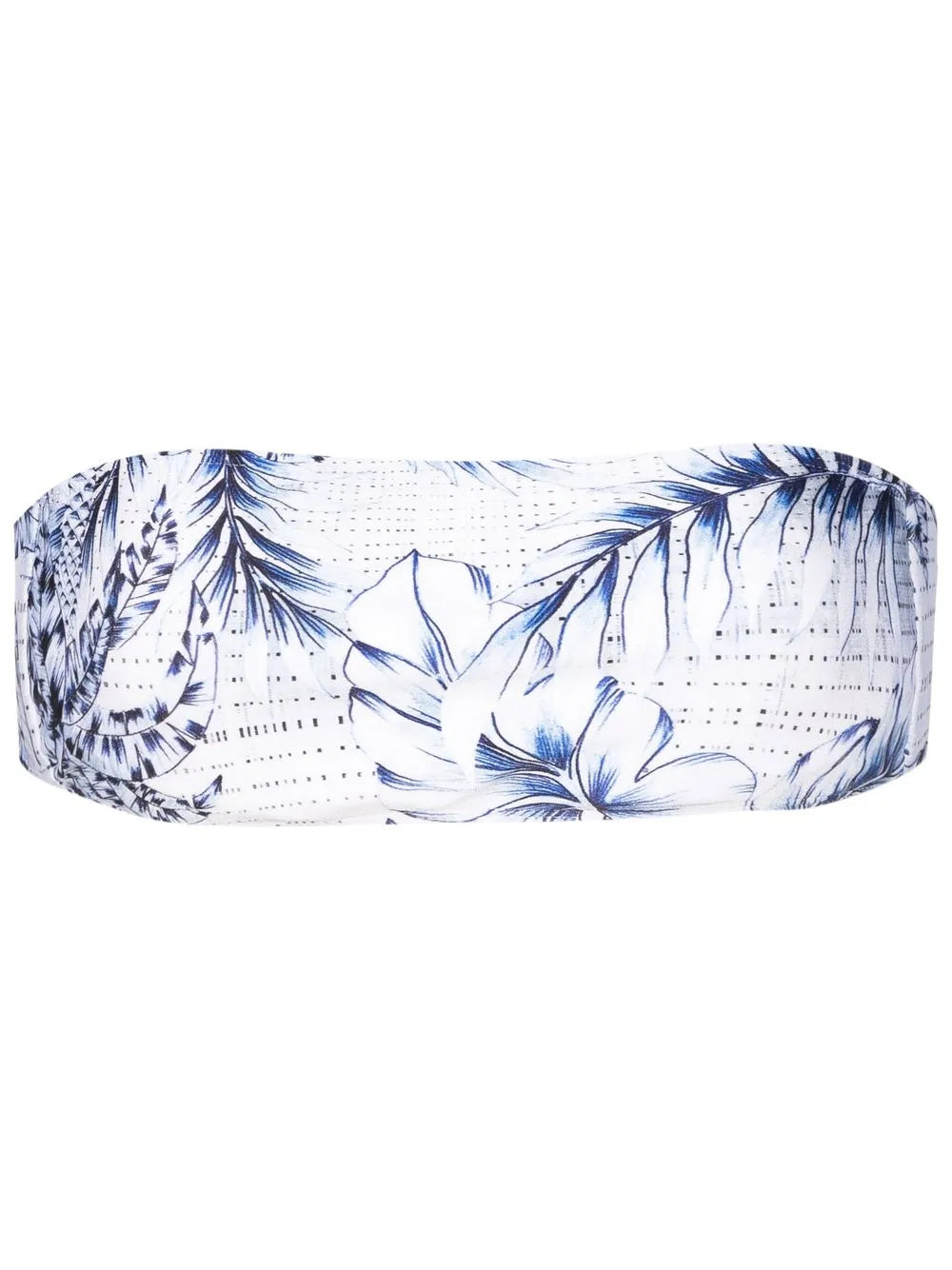 Palm-Tree Print Bikini Top