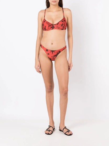 Fiji Printed Bikini Top