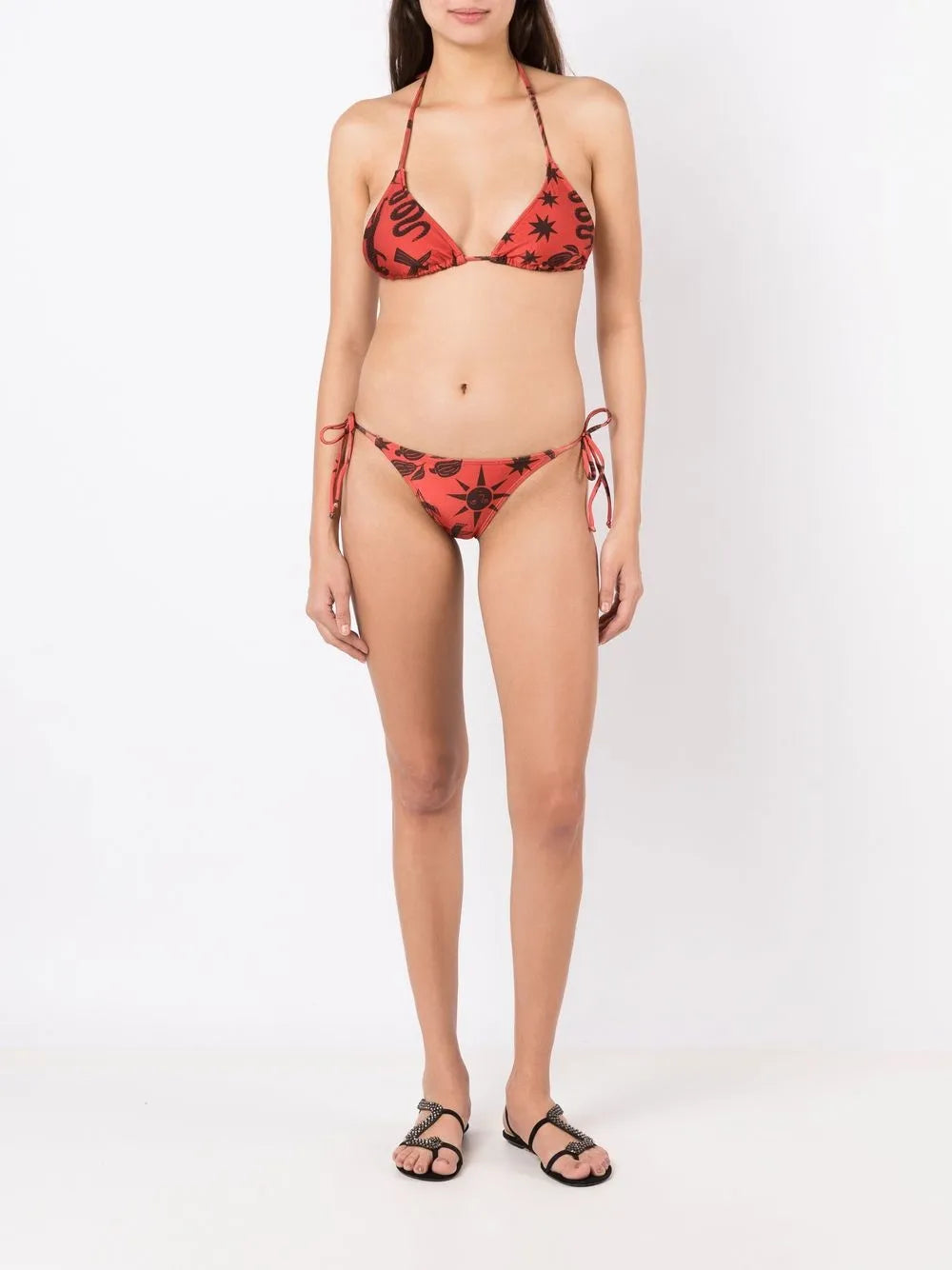 Hanna Halterneck Printed Bikini Top
