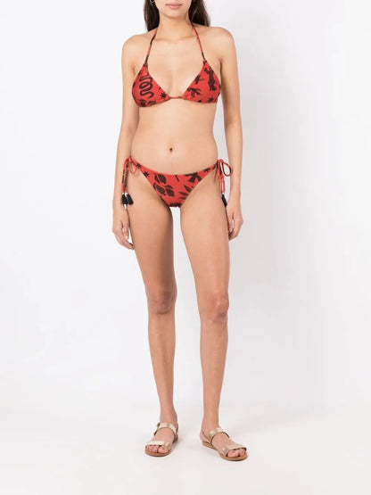Maya Tassel-Trim Bikini Set