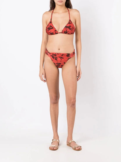 Jasper Gather-Detail Bikini Bottoms