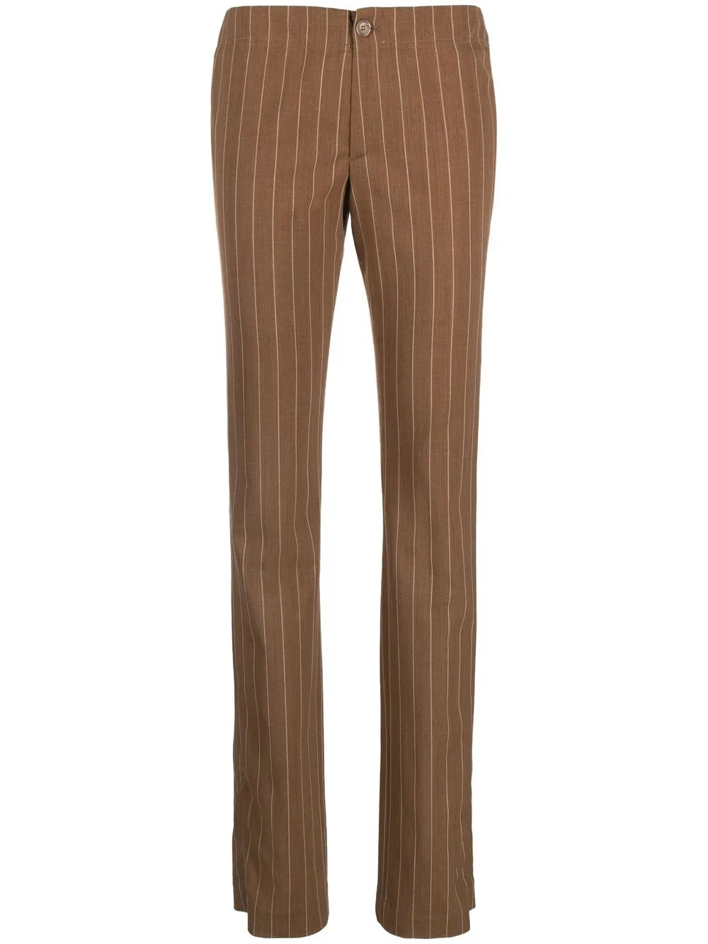 Pinstripe-Pattern Slim-Fit Trousers