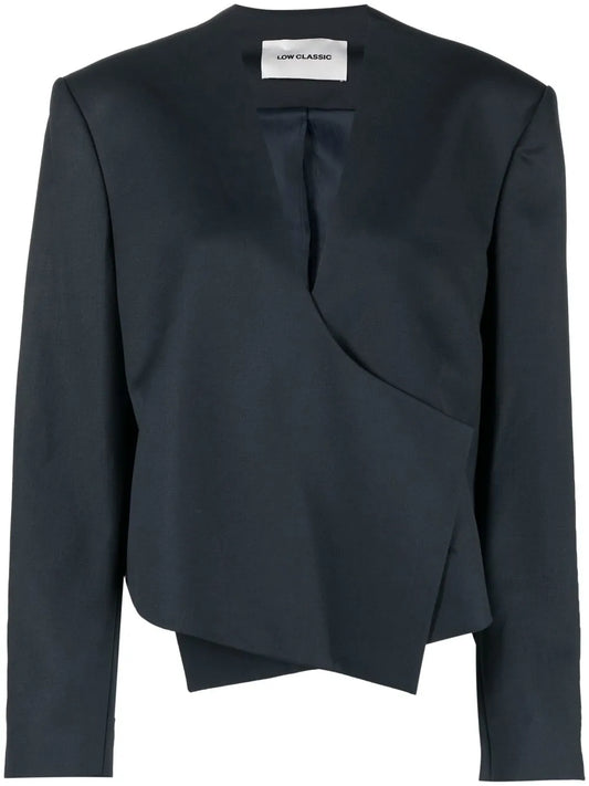 Asymmetric Wool-Blend Jacket